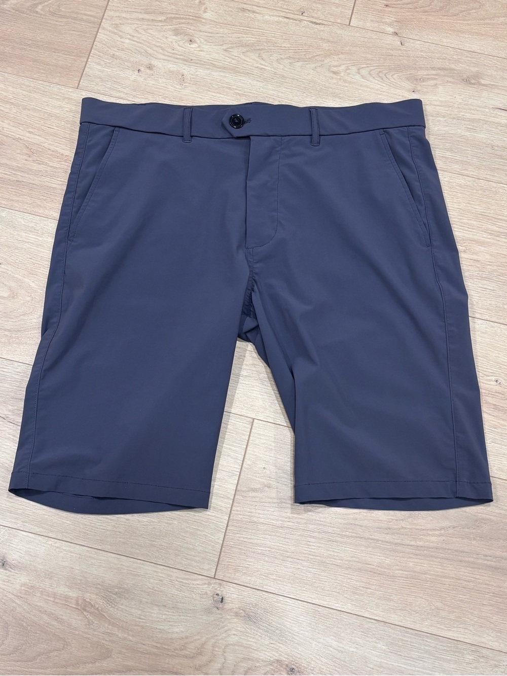 Greyson Montauk Performance Shorts Purple Gray Sz 34 10”Golf Quick Dry Stretch